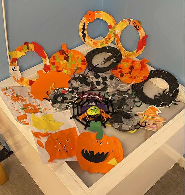 Halloween art by children