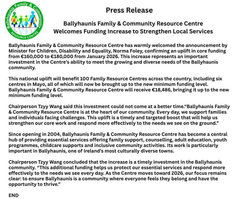Press Release from the Board of BRCRC on uplift of funding for 2026for